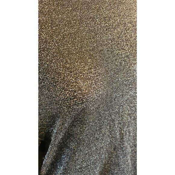 Free people size LG sheer shimmery black layering top long sleeve see through - Picture 3 of 7